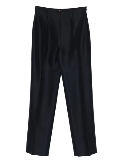 Pre-owned Romeo Gigli 1990s Zip Trousers In Blue