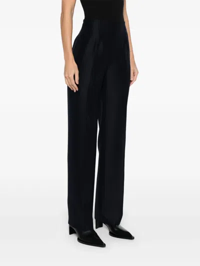 Pre-owned Romeo Gigli 1990s Zip Trousers In Blue