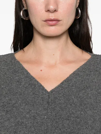 Pre-owned Romeo Gigli 2000s Seam Sweater In Gray