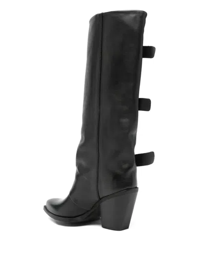 Metisse 85mm Buckle-detail Boots In Black