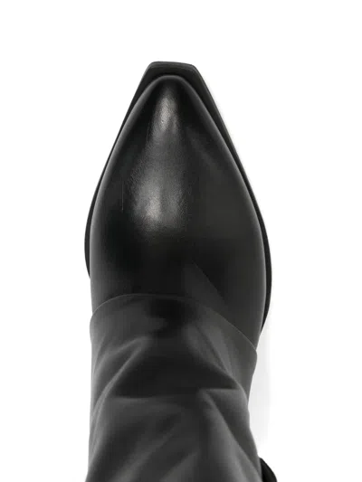 Metisse 85mm Buckle-detail Boots In Black