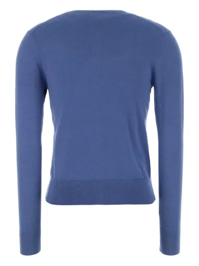 Polo Ralph Lauren Button-fastening Long-sleeve Cardigan In Blue