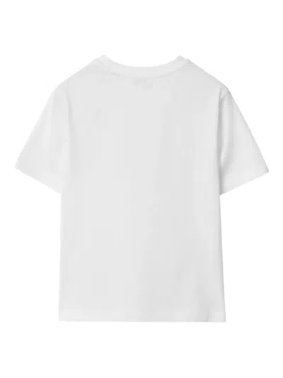 Burberry Ekd Cotton T-shirt In White