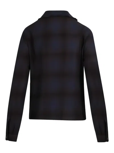 N°21 Check-pattern Shirt In Blue