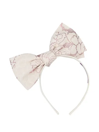 Jessie And James Patterned-jacquard Headband In Pink