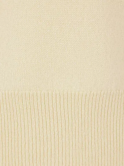 The Row V-neck Sweater In Neutral