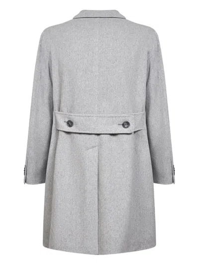 Tagliatore Double-breasted Coat In Gray