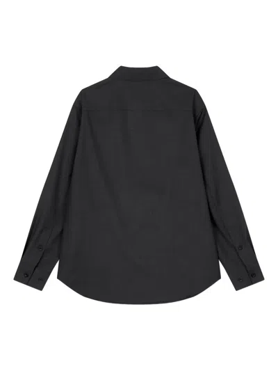 Studio Tomboy Concealed-button Shirt In Black
