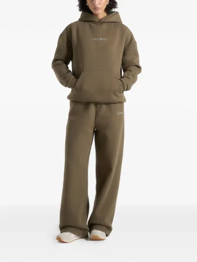 Manière De Voir Ollie Kangaroo-pocket Hoodie In Green