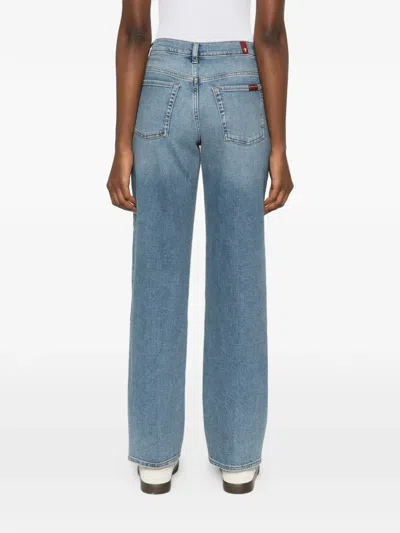 7 For All Mankind Belt-loops Jeans In Blue