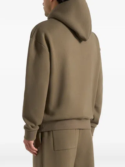 Manière De Voir Ollie Kangaroo-pocket Hoodie In Green