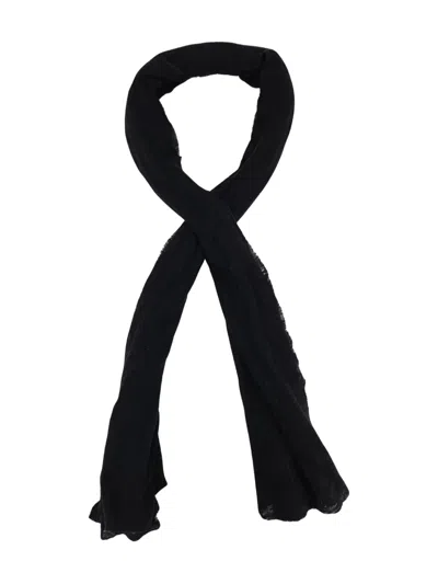 Botto Giuseppe Small Cashmere Scarf In Black