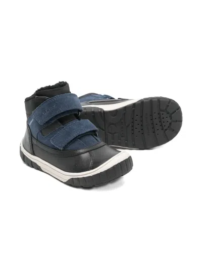 Geox Touch-strap Boots In Blue