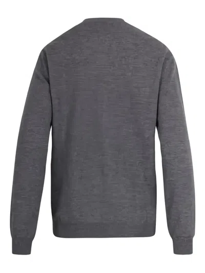 N°21 Logo-appliqué Sweater In Gray