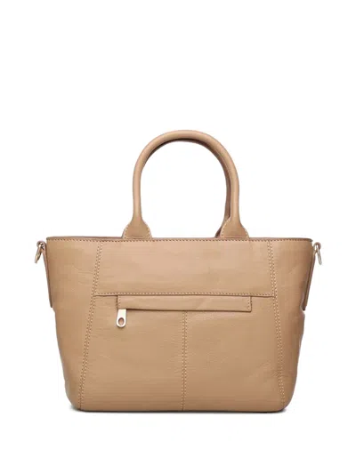 Biasia Buckle-detail Shoulder Bag In Nude