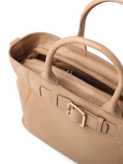 Biasia Buckle-detail Shoulder Bag In Nude