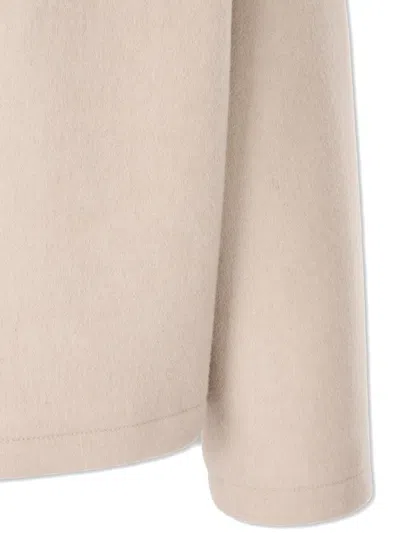 Studio Tomboy Buttoned Wool Jacket In Neutral