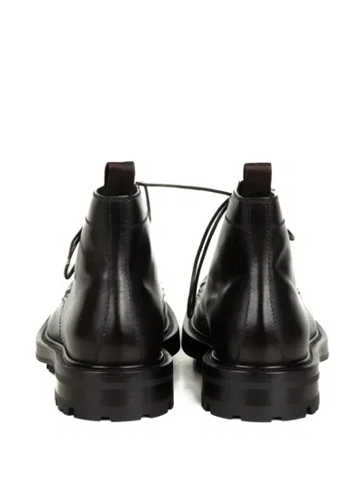 Neil Barrett Lace-up Panelled Boots In Black