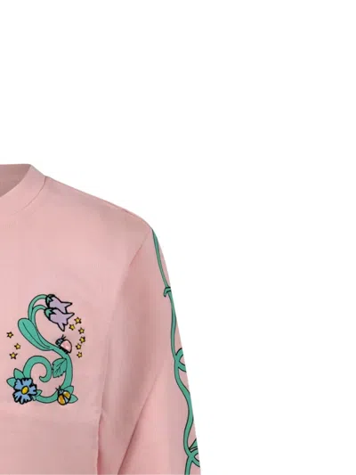 Stella Mccartney Floral-print Sweatshirt In Pink