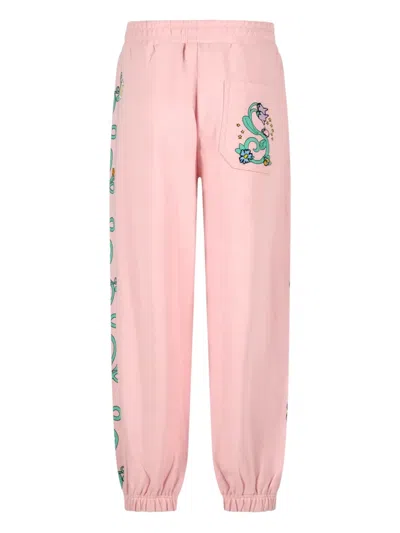 Stella Mccartney Floral-print Track Pants In Pink