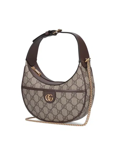 Gucci Ophidia Mini Gg Canvas Shoulder Bag In Neutral