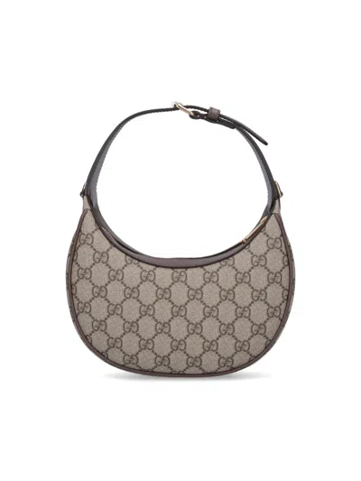Gucci Ophidia Mini Gg Canvas Shoulder Bag In Neutral