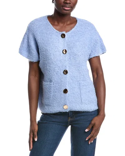 Anna Kay Soumaya Cashmere-blend Cardigan In Blue