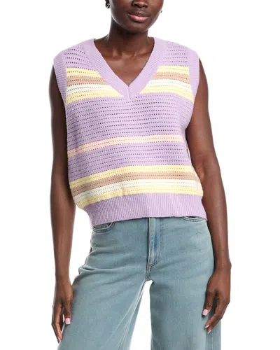 Anna Kay Zola Cashmere-blend Gilet In Purple