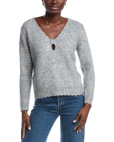 Anna Kay V-neck Sweater In Gray