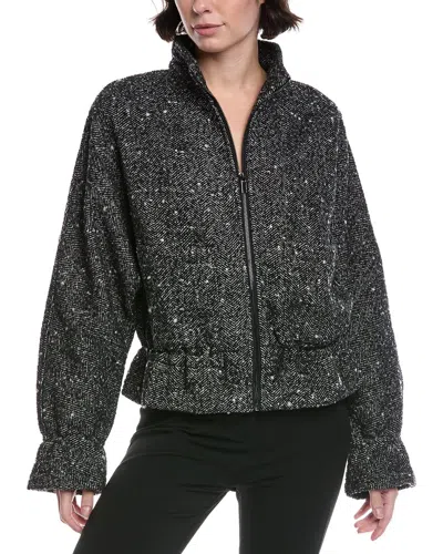 Nvlt Dolman Knit Wool-blend Jacket In Black