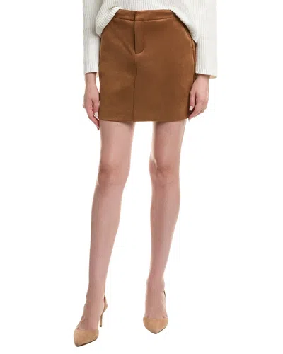 Laundry By Shelli Segal Scuba Mini Skirt In Brown