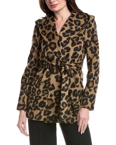 Flora Bea Nyc Lorinna Coat In Brown