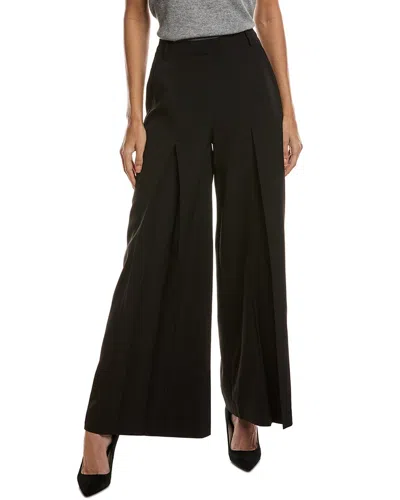 Kenneth Cole High-rise Inverted Pleat Wide Leg Pant In Black