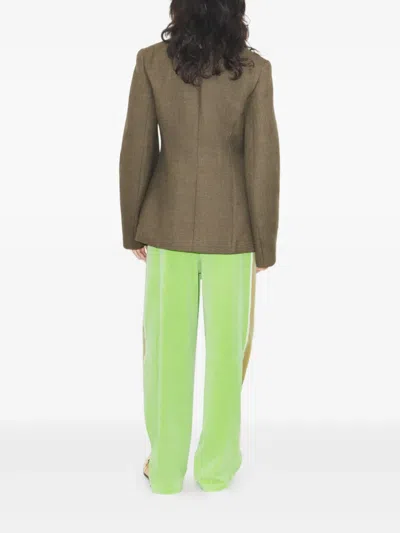 Tory Burch Button Wool Jacket In Brown