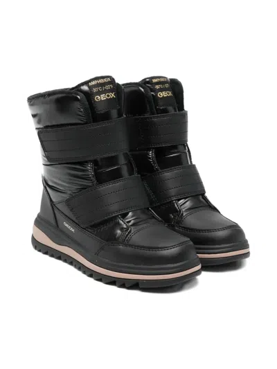 Geox Adelhide Abx Strap Boots In Black
