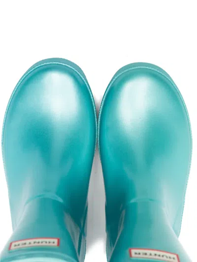 Hunter Logo Boots In Blue