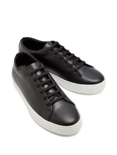 Jak Royal Leather Sneakers In Black