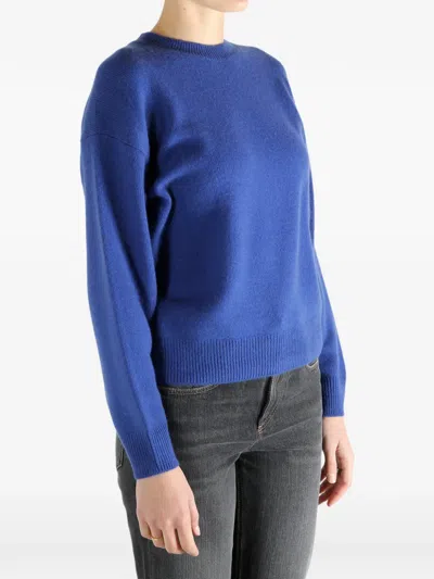 Auralee Crew-neck Sweater In Blue
