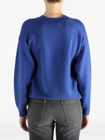 Auralee Crew-neck Sweater In Blue