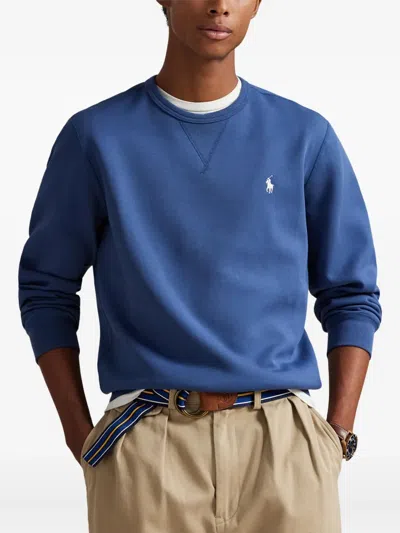 Polo Ralph Lauren Long-sleeve Logo-detail Sweatshirt In Blue