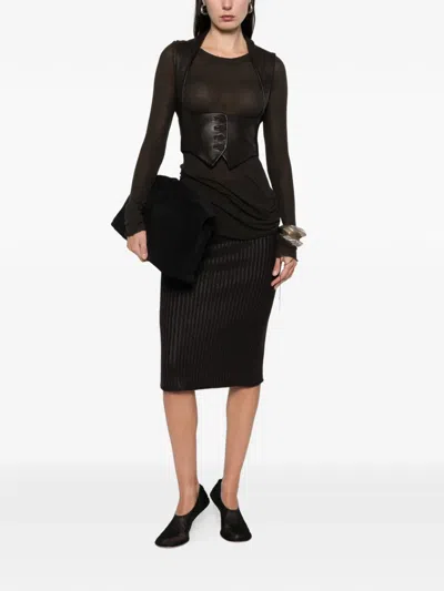 Pre-owned Romeo Gigli 1990s Buttoned Vest In Brown