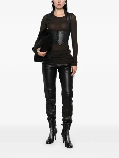 Pre-owned Romeo Gigli 1990s Buttoned Collared Vest In Black