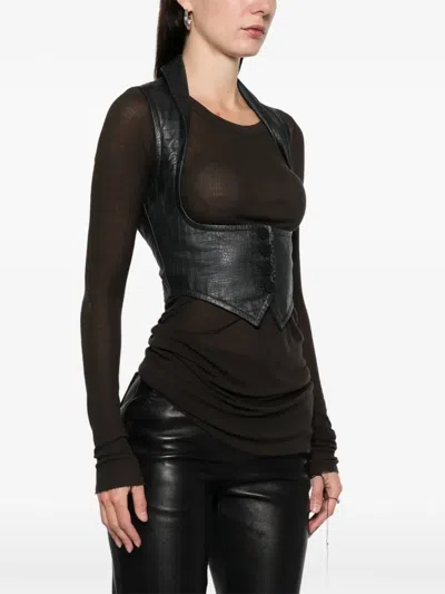 Pre-owned Romeo Gigli 1990s Buttoned Collared Vest In Black