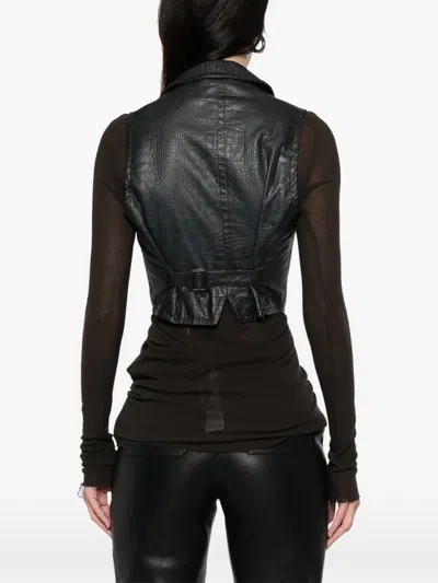 Pre-owned Romeo Gigli 1990s Buttoned Collared Vest In Black