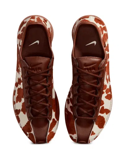 Nike Air Superfly Lx Pony Hair Patterned Sneakers In White