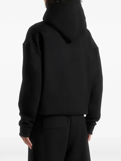 Manière De Voir Ollie Kangaroo-pocket Hoodie In Black