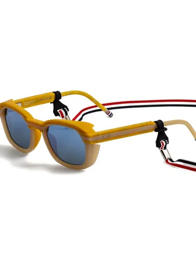 Thom Browne Square-frame Sunglasses In Brown