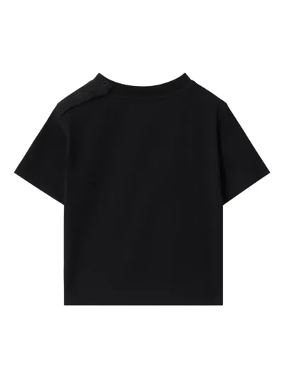 Burberry Baby Thomas Bear Cotton Jersey T-shirt In Black