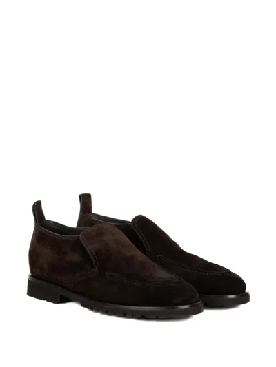 Neil Barrett Slip-on Heeled Boots In Brown