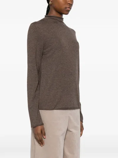 Marc O'polo Long-sleeve Top In Brown